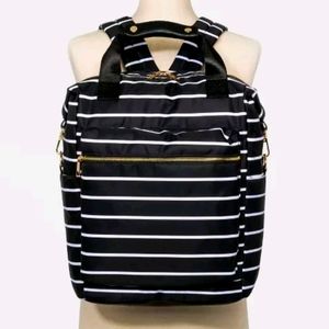 Trendy Black & White Backpack/Workbag